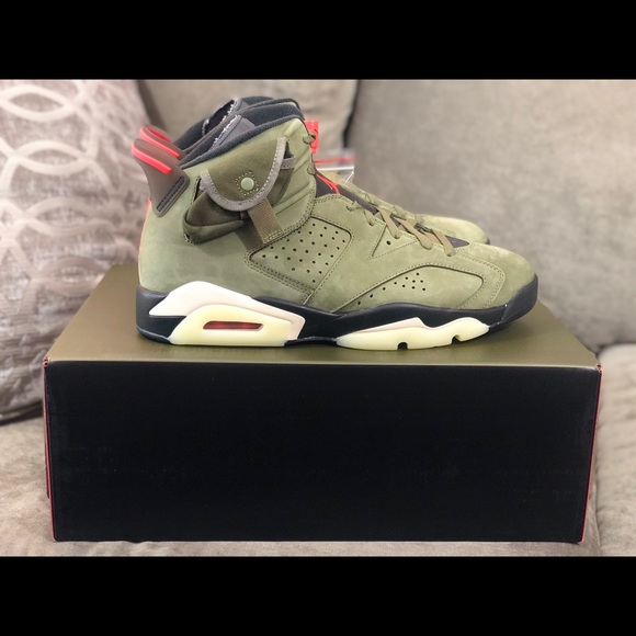 Travis Scott x Air Jordan 6 Retro SP Olive - Picture 4 of 6